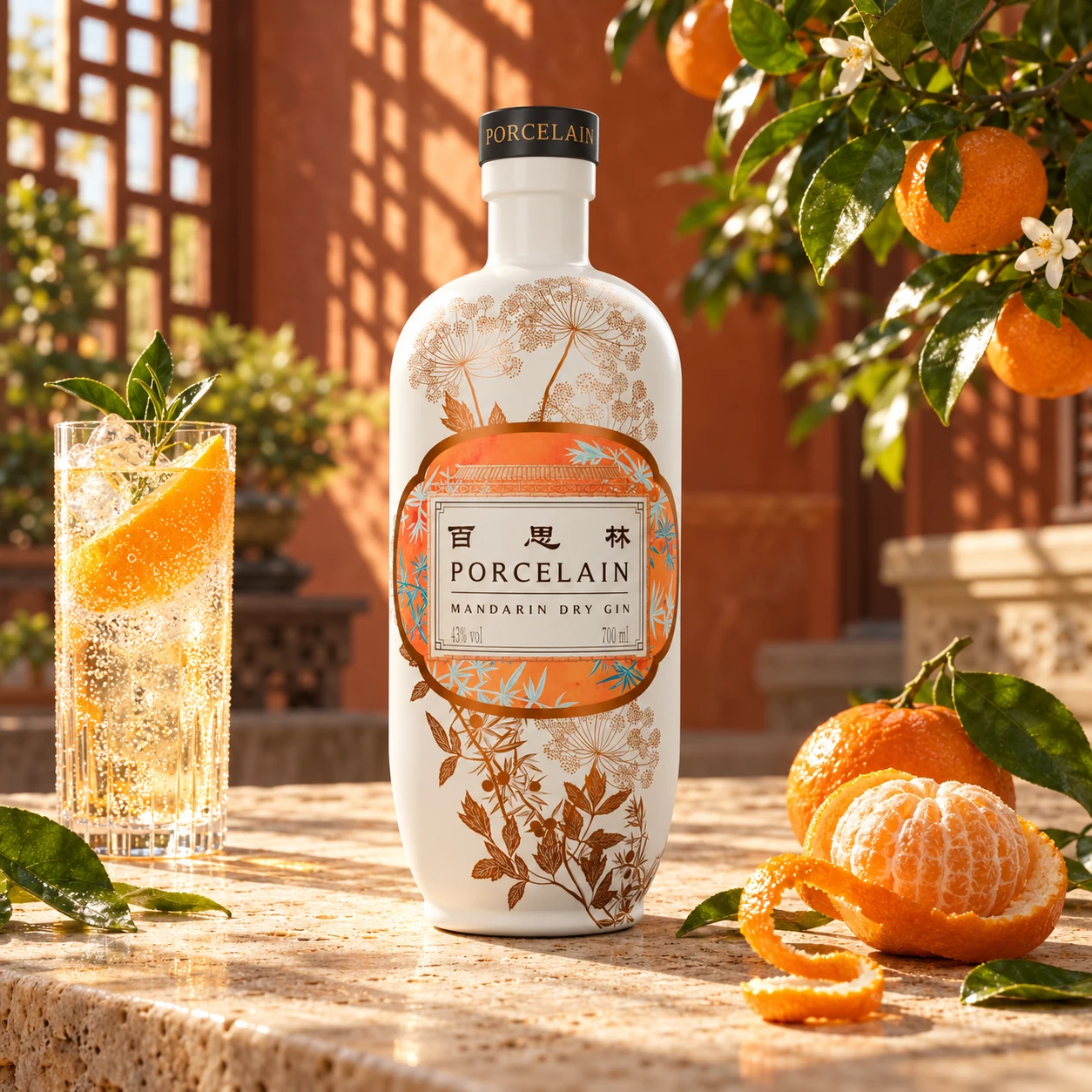 Mandarin Dry in its own botanical setting